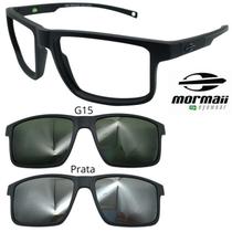 Oculos Mormaii 6127 Swap 5 A14 Com 2 Clipons G15 e Prata Oculos Mormaii 6127 Swap 5 A14 Com 2 Clipons G15 e Prata