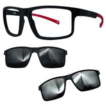 Oculos Mormaii 6127 Swap 5 A85 Com 2 Clipons Cinza e Prata