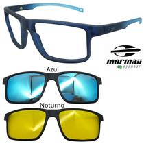 Oculos Mormaii 6127 Swap 5 KC6 Com 2 Clipons Azul e Noturno