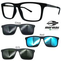 Oculos Mormaii 6132 Swap 6 Preto Fosco com 3 Clipons CGA