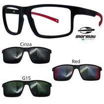 Oculos Mormaii Swap 5 6127 A85 Preto Red Com 3 Clipons