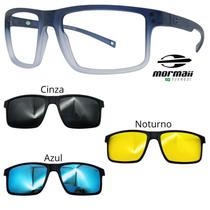 Oculos Mormaii Swap 5 6127 DL6 Cinza Degrade Com 3 Clipons