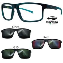 Oculos Mormaii Swap 5 6127 K04 Verde Fosco Com 3 Clipons