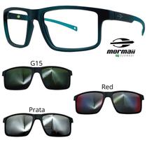 Oculos Mormaii Swap 5 6127 K04 Verde Fosco Com 3 Clipons
