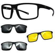 Oculos Mormaii Swap 5 6127 Preto Fosco com 3 Clipons CPN Oculos Mormaii Swap 5 6127 Preto Fosco com 3 Clipons CPN