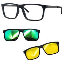 Oculos Mormaii Swap 6 A14 6132 Com 2 Clipons Verde e Nortuno Oculos Mormaii Swap 6 A14 6132 Com 2 Clipons Verde e Nortuno