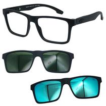 Oculos Mormaii Swap NG 2 6153 A14 com 2 Clipon G15 e Azul Oculos Mormaii Swap NG 2 6153 A14 com 2 Clipon G15 e Azul