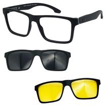 Oculos Mormaii Swap NG 2 6153 AFE com 2 Clipon Cinza Nortuno