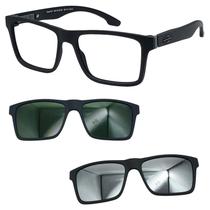 Oculos Mormaii Swap NG 2 6153 AFE com 2 Clipon G15 e Prata