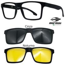 Oculos Mormaii Swap NG Preto Fosco 2 clipons Cinza e Noturno Oculos Mormaii Swap NG Preto Fosco 2 clipons Cinza e Noturno