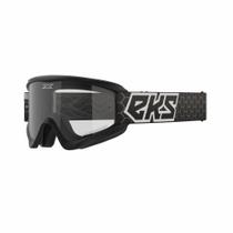 Óculos Motocross EKS Brand GOX Flat Out Mirror Transparente - Preto/Branco Transparente Óculos Motocross EKS Brand GOX Flat Out Mirror Transparente - Preto/Branco Transparente