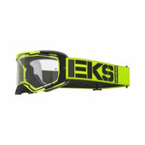 Óculos Motocross EKS Brand Lucid lente XDO Transparente, Cor Verde Flow.
