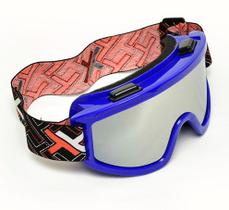 Óculos Motocross Mattos Azul Lente Espelhada Trilha Cross
