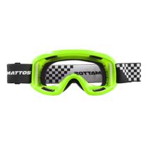 Óculos Motocross Mx Mattos Amarelo Cross Trilha
