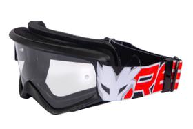 Óculos Motocross Red Dragon Wind Lente Cristal Espuma Simples Preto
