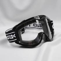 Oculos Motocross Trilha Enduro Unissex Blast Protork Cor da armação PretoVerde Tamanho Único