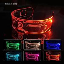 Oculos Multicolorido Para Festas Cyber Punk Led a Bateria