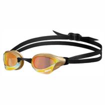 Óculos Natação Arena Cobra Core Swipe Mirror Amarelo Dourado