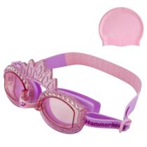 Óculos Natação Infantil Princess Hammerhead + Touca Silicone Óculos Natação Infantil Princess Hammerhead + Touca Silicone