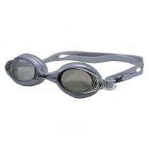 Óculos Natação Leader Comfoflex Tira De Silicone Detalhe Espelhado Lente Anti Embaçante 721 Prata