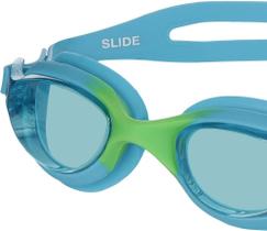 Óculos Natação Speedo Slide Azul Caribe Lente Azul - Unissex