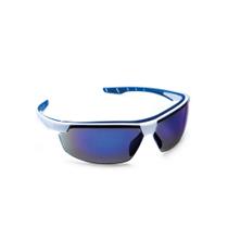 Oculos neon azul steelflex espelhado proteção uv