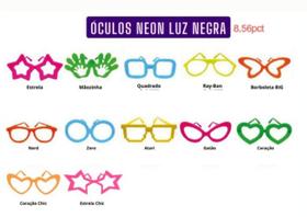Oculos Neon Festa Eventos Aniversario Casamento Comemoraçao - Crgfestas