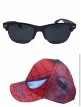 Oculos noco modelo , mais bone e relogio musical com led do homem aranha , novidade