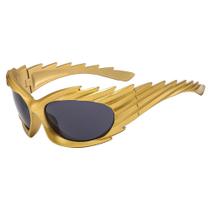Óculos Novelty Glasses Gold Wing com lente escura Óculos Novelty Glasses Gold Wing com lente escura