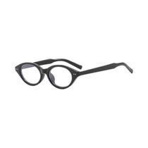 Óculos Ópticos Retro Femininos Anti Luz Azul Com Armação Simples Em Forma Elíptica Óculos Ópticos Retro Femininos Anti Luz Azul Com Armação Simples Em Forma Elíptica