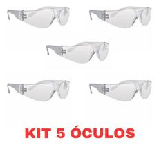 Oculos P/ Laboratorio Enfermagem Segurança Visual 5 Unid Nf
