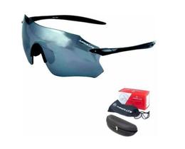 Óculos para ciclismo Absolute Prime SL Preto Brilhante Lente Cinza Espelhada UV 400 - Vicsa