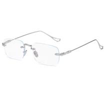 Oculos Para Grau Sem Aro Casual Estiloso Moderno Masculino