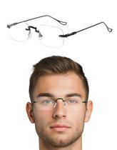 Oculos Para Grau Sem Aro Casual Estiloso Moderno Masculino