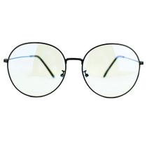 Óculos para Grau Stili Redondo Preto Grande