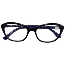 Óculos Para Leitura Com Grau Quadrado Gatinha +1.50 até +4,00 Modelo Novo msg-3 Óculos Para Leitura Com Grau Quadrado Gatinha +1.50 até +4,00 Modelo Novo msg-3