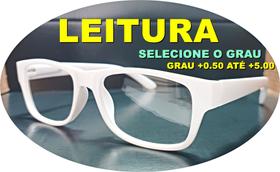 Óculos Para Leitura Pequeno Retangular Armação Acetato TR90 Branco Unissex Com Premium Grau até +5.00