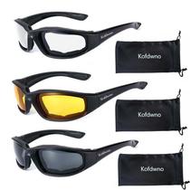 Óculos para Pilotagem de Moto 3 Peças com Proteção UV e ضدpoeira Óculos para Pilotagem de Moto 3 Peças com Proteção UV e ضدpoeira