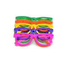 Óculos Pct Com 10 Plástico Colorido Nerd. - Festas e Fantasias