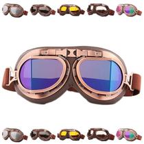 Óculos Peicees Vintage Helmet Motocicleta Motorcross Pilot Óculos Peicees Vintage Helmet Motocicleta Motorcross Pilot