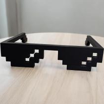 Óculos Pixelado Thug Life Minecraft Meme Cosplay Gamers