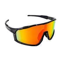 Óculos Polarizado Dark Vision X2326 Sport Lente Marrom/Vermelho Espelhado Armação Preta - Yara Óculos Polarizado Dark Vision X2326 Sport Lente Marrom/Vermelho Espelhado Armação Preta - Yara