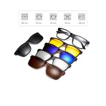 Óculos Polarizado De Sol Com Armação De Grau Original Clip On 6 Em 1