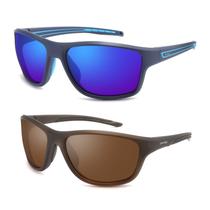 Óculos Polarizados Pesca Corrida Beach Tennis Ciclismo Kit 2 Óculos Polarizados Pesca Corrida Beach Tennis Ciclismo Kit 2