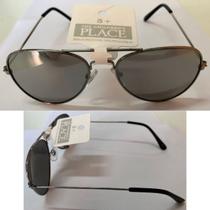 Oculos prata childrens place 100% uv para 5 anos+