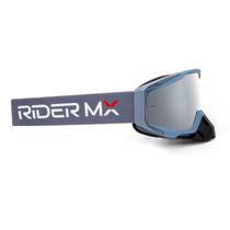 Óculos Premium Para Motocross Trilha Lente Anti Embaçante Espelhado - RiderMX