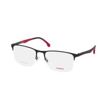 Óculos Preto e Vermelho Masculino Carrera 8861 003 56