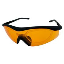Óculos Proteção Balístico Univet 548 Laranja Com Clipe Para Lentes de Grau