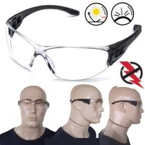 Oculos Protecao Epi Ca Segurança Uv Anti Risco Transparente Dielétrico Incolor Obra Trabalho Fabrica