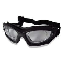 Óculos proteção esportivo com clipe interno p/ lentes de grau ideal para ciclismo futebol voley paraquedismo paintball a